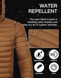 Hombres logotipo personalizado invierno Puffer burbuja chaqueta desmontable capucha gruesa cálida Nylon al aire libre chaqueta de utilidad - Product Image 4