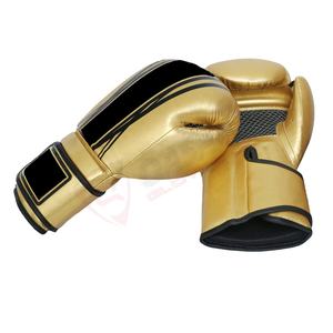 Golden-<b>Black</b> Boxing <b>Gloves</b> Fashion Sparring-Punching <b>Gloves</b> Men's Kickboxing PU Leather Shining <b>Gloves</b> Training Fighting - Product Image 5
