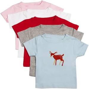 Camiseta de punto de algodón orgánico 100% para niños, estilo informal súper genial, suave y elegante - Product Image 1