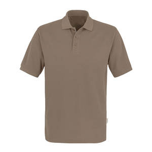Color sólido solapa de manga corta ropa de trabajo Polo camisa minimalista para hombre Top - Product Image 1