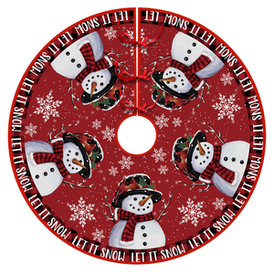 ผ้าคลุมฐานต้นคริสต์มาส ดีไซน์เลื่อมวิบวับ ผลิตจากโรงงาน ขนาดและวัสดุปรับแต่งได้ เป็นมิตรกับสิ่งแวดล้อม เหมาะสำหรับเทศกาลในร่ม - Product Image 2