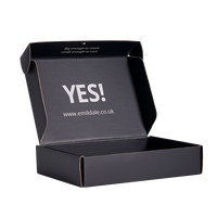 Cajas de Cartón Corrugado Personalizadas para Envíos, Laminación Mate, Grabado en Relieve, Reciclables, 50 Unidades, para Pequeñas Empresas, Embalaje de Regalos de Papel