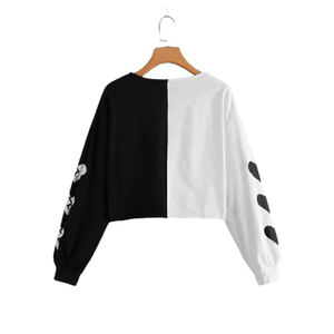 Sudadera con capucha de manga larga para mujer, top corto personalizado de la mejor calidad, venta al por mayor - Product Image 1