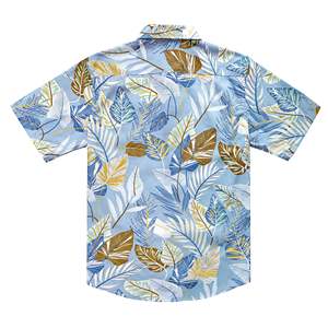 เสื้อฮาวายสำหรับผู้ชาย ผ้าฝ้าย 100% สีสันสดใส ลายดอกไม้ทันสมัย แห้งเร็ว เป็นมิตรกับสิ่งแวดล้อม แขนสั้น ติดกระดุม เสื้อชายหาด - Product Image 1