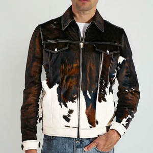 Veste en daim de cow-boy en laine intérieure respirante et lourde Marché Vente en ligne Prix pas cher Veste en cuir de vachette pour hommes - Product Image 4