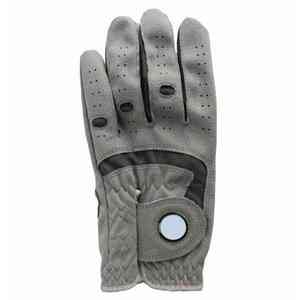 Compre guantes blancos de calidad superior Guantes de golf de cuero para hombres Tela transpirable Logotipo personalizado para guantes de golf deportivos - Product Image 1