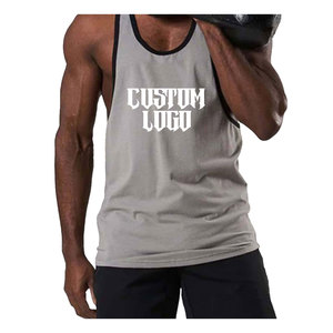 Débardeur à séchage rapide pour hommes, 90% polyester, 10% Spandex, sublimation, adapté à la musculation, sport, tissage tricoté, grande taille - Product Image 6