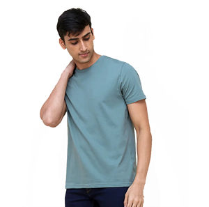 Camiseta Gráfica de Felpa Ecológica Personalizada para Hombre, Corte Regular, Mangas Cortas, 100% Algodón, Impresión Puff, Hecha de Poliéster y Algodón - Product Image 1