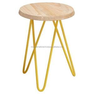 Juegos de comedor de diseño escandinavo moderno, silla de Bar de madera con silla de barra de Copenhague de madera maciza - Product Image 4