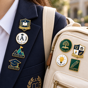 Custom School & Academic Enamel Pins Graduation Education Achievement Metal Lapel Badge Set Custom Logo OEM ODM - Product Image 3