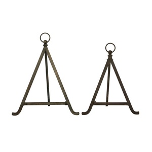 Indian Manufacturer's Set of Two Pocket-Friendly Iron Metal <b>Plate</b> Stand Photo Frame Holder <b>Rack</b> for Home Display - Product Image 1