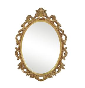 Miroir mural en métal de forme personnalisée avec finition dorée Miroir mural décoratif de luxe pour la maison en gros. - Product Image 6