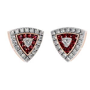 Elegant 925 Sterling Silver Diamond Link Cluster Halo Stud <b>Earrings</b> with Moissanite Cut Lab Grown Diamonds Trendy Party Gifts - Product Image 3