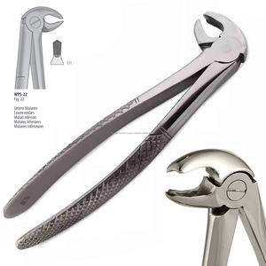 Pinzas de Extracción Dental Fig.22 para Molares Inferiores, Instrumento Quirúrgico Manual de Acero Inoxidable, Agarre Ergonómico, Patrón en Inglés - Product Image 6
