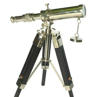 CHk Calvin Handicrafts – Nouveau trépied en bois pour télescope, finition brillante, fait main, décoration intérieure, thème nature morte, Uttarakhand