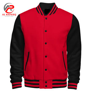แจ็กเก็ตทีมเบสบอลแจ็กเก็ตเบสบอลตัวอักษรสำหรับทุกเพศขนสัตว์และเสื้อแจ็คเก็ตหนัง - Product Image 2