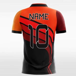 Nouveau design de maillot de football vierge, logo personnalisé, couleur personnalisable, 100% polyester, léger, antibactérien, séchage rapide, respirant, pour adultes, OEM - Product Image 2