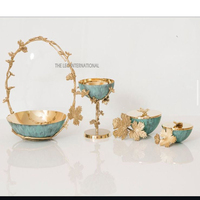 Brûleur d'encens en aluminium poli miroir de haute qualité pour les mariages et les fêtes Décoration de table et parfum