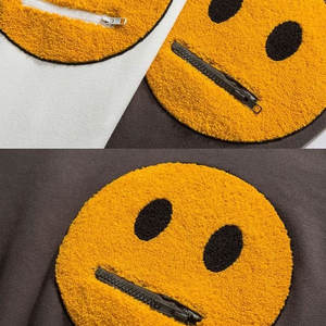 Nouveau style de sweats à capuche à impression bouffante de couleur unie en coton mélangé de base tarif de gros personnalisé sweats à capuche à impression bouffante pour hommes - Product Image 3