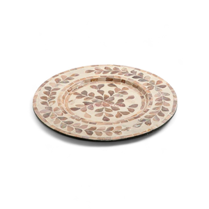 Plato Decorativo Ecológico de Nácar Marrón para Decoración de Mesa y Eventos Sostenibles de Vietnam - Product Image 1