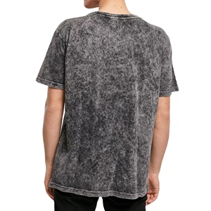 Camiseta de algodón 100% para hombre, Camiseta holgada estampada 2025 de alta calidad, aspecto más vendido, camiseta de lavado ácido para hombre, calidad Premium sólida - Product Image 2