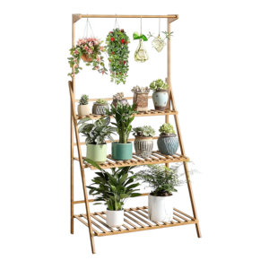 Vente chaude Moderne Multi Niveaux Suspendus En Bois Plante Stand Pot De Fleur Organisateur Planteur Présentoir Décoration Maison Jardin - Product Image 1
