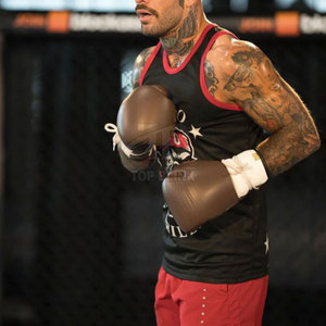 ถุงมือหนังปักลายสำหรับฝึกซ้อมอุปกรณ์กีฬาถุงมือชกมวยถุงมือมวยอุปกรณ์กีฬาดีไซน์ตามสั่ง - Product Image 4