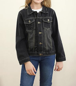 Wholesale High Quality Custom Cotton Toddler <b>Boys</b> <b>Jackets</b> <b>Boy</b> Stylish Denim <b>Jacket</b> Custom <b>Jacket</b> for Kids - Product Image 3