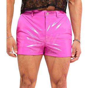 Pantalones cortos de cuero informales para hombre diseño personalizado al por mayor servicio OEM nueva llegada Etiqueta Privada - Product Image 1