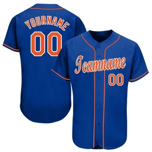 Uniforme de béisbol Industria Ropa deportiva Custom Royal Orange-White Baseball Jersey - Product Image 1