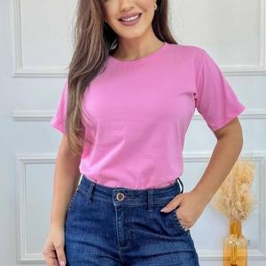 Camisetas de algodón de moda de alta calidad para mujer, estilos mixtos para el verano, tarifa directa de fábrica al por mayor del proveedor de Bangladesh - Product Image 4