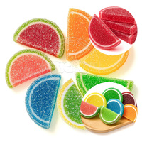 Chinese snoepfabrikanten groothandel halal zachte, bulk zure fruit smaakgeleien snoepjes, gummies, snacks