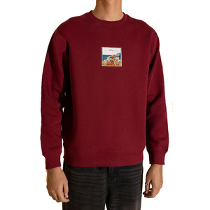 OEM Service 450GSM French Terry Graphic Printed Logo Hombres Sudadera de cuello redondo Jersey en blanco Sudadera de cuello redondo de gran tamaño - Product Image 1