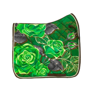 CLOVELIS IMPEX Tapis de selle personnalisé à motif floral pour chevaux – Vente en gros, Fabricant sur mesure pour un confort d'équitation et un soulagement de la pression - Product Image 1