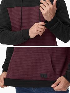 Sudaderas de Alta Calidad, Económicas, para Invierno, Ecológicas, Forradas, Tejido Jersey Waffle, Teñidas, 100% Poliéster, Estilo Urbano - Product Image 4