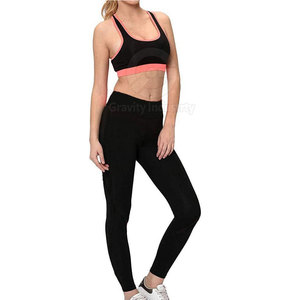 Venta Directa de Fábrica: Conjunto de Yoga para Mujer, Ropa Deportiva, Diseño Sólido con Logotipo Frontal, Cintura Alta Elástica, Transpirable, Ecológico, Spandex/Poliéster 2 - Product Image 3