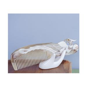 polished horn <b>comb</b> eco friendly durable handmade tool crafted from horn smooth finish perfect <b>for</b> <b>men</b> and women daily grooming - Product Image 3