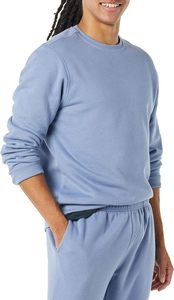 Sweat-shirt en molleton pour homme en denim (disponible en grandes tailles) par GK Leather Industries - Product Image 2