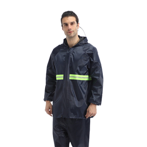 ชุดกันฝนเพื่อความปลอดภัยสะท้อนแสงเคลือบพีวีซีสำหรับผู้ขับขี่รถจักรยานยนต์ - Product Image 3