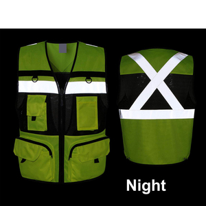 Gilet de sécurité de haute qualité réfléchissant personnalisé haute visibilité sécurité gilet de travail personnalisé haute visibilité vêtements de travail d'hiver gilet de sécurité - Product Image 4