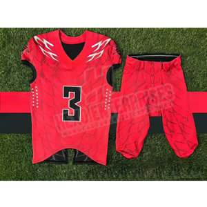 Custom American <b>Football</b> Uniforms Spandex Stretchy College Jerseys with Bottoms XL Sports Wear Sets - Product Image 6