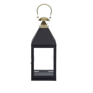 Lanterne porte-bougie en bois de couleur marron, décoration suspendue en verre, décoration naturelle de la maison, noël - Product Image 3