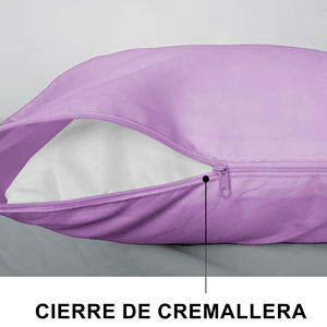 Set di 2 Federe Rettangolari con Cerniera in Poliestere 100% Traspirante e Morbido per Uso Domestico - Product Image 5