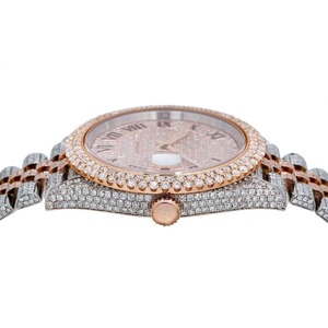 Reloj de Lujo de Moda de Alta Calidad con Incrustaciones de Diamantes en Oro Rosa, Movimiento de Cuarzo de Precisión para Hombre, Estilo Casual para Club y Salidas Nocturnas - Product Image 3