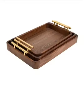 Perfecta para servir y organizar. Elegante bandeja de madera para el hogar y la vajilla de glowin fashion. - Product Image 4