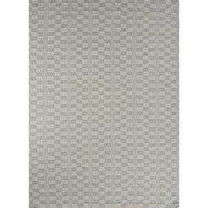 Alfombra de Lana Hecha a Mano Abrash, Tejido Plano, Gris y Negro, Diseño Geométrico a Rayas, para el Hogar, Pasillo, Rectangular, para el Lateral de la Cama, Alfombra de Yute-ADWL-16 - Product Image 1