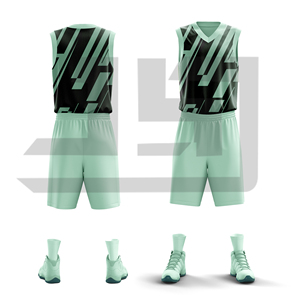 Uniforme de Baloncesto de Alto Rendimiento, Jersey Deportivo de Poliéster Estampado con Pantalones Cortos a Juego para Entrenamiento y Competencia - Product Image 3