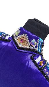 Tela de tafetán elástica hecha a mano Cowgirl Western Show Shirt - Product Image 5