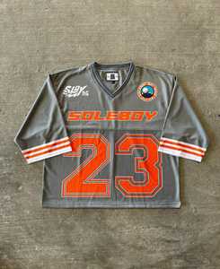 โซ่คล้องคอสำหรับผู้ชายเสื้อตาข่ายฟุตบอลแบบกำหนดเองได้สไตล์อเมริกัน - Product Image 4