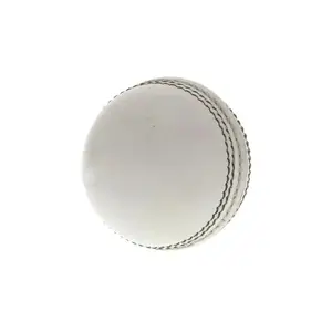 白色板球风球，带缝合接缝硬风球，用于训练，教练学校室内和室外